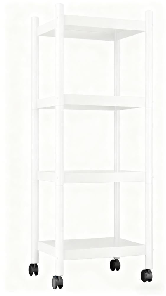 4-Tier Adjustable Mobile Storage Shelf