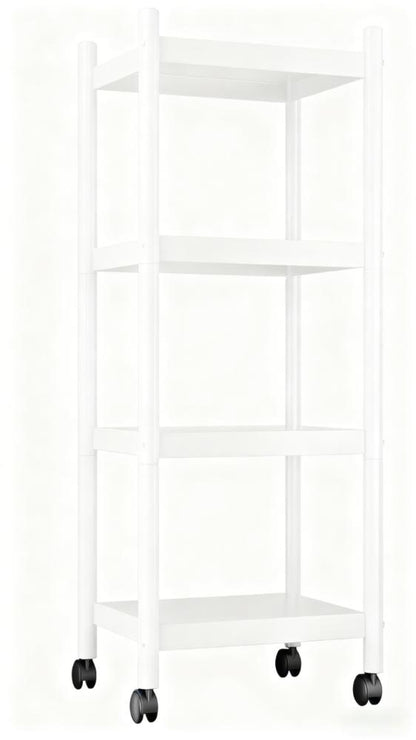 4-Tier Adjustable Mobile Storage Shelf