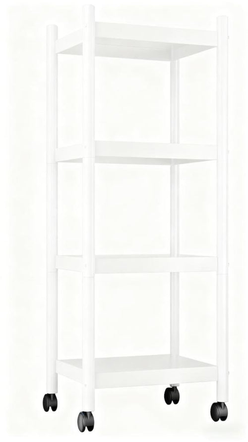 4-Tier Adjustable Mobile Storage Shelf