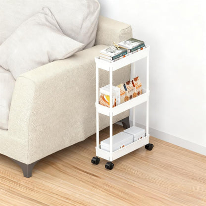 3-Tier Slim Mobile Storage Cart