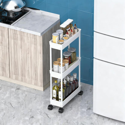 3-Tier Slim Mobile Storage Cart