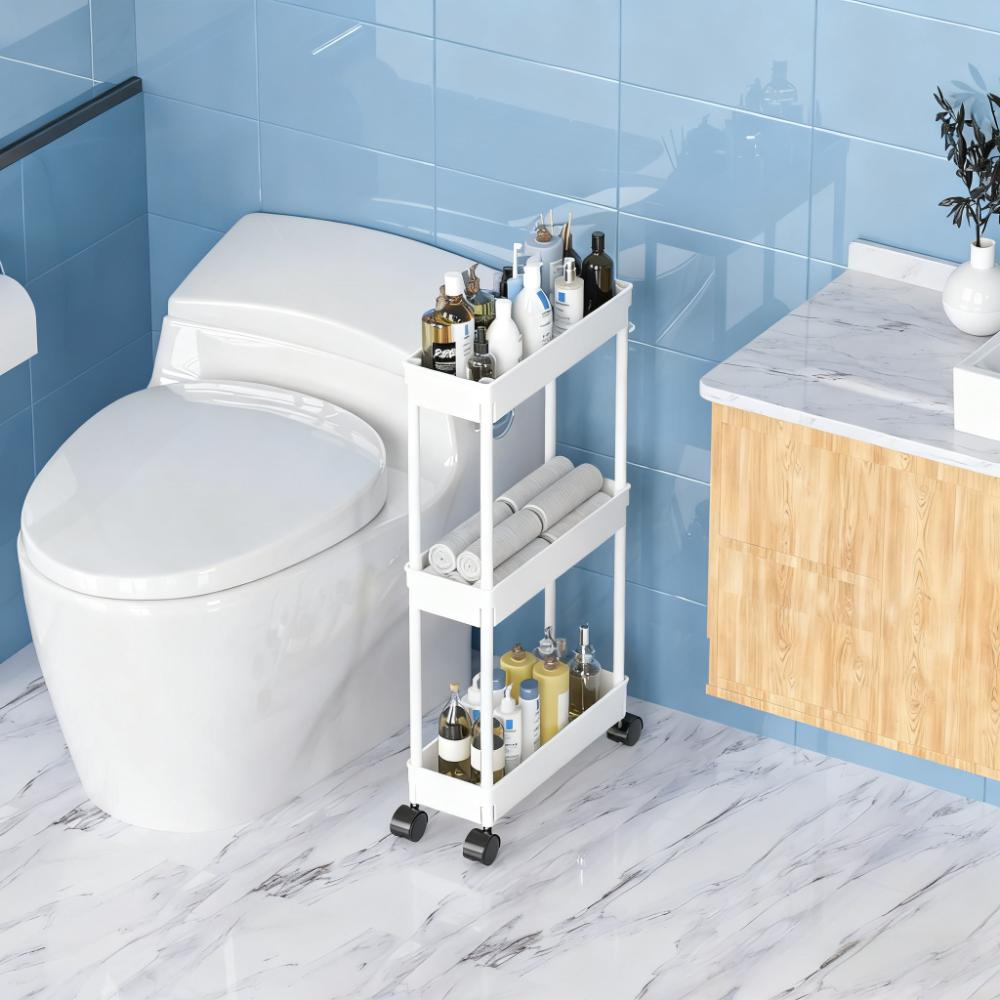 3-Tier Slim Mobile Storage Cart