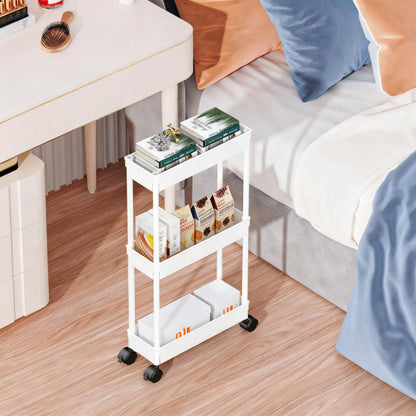 3-Tier Slim Mobile Storage Cart