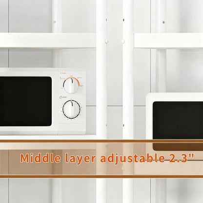 4-Tier Adjustable Mobile Storage Shelf