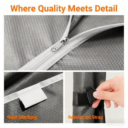 Portable Closet Organizer with Wheels & Side Hooks