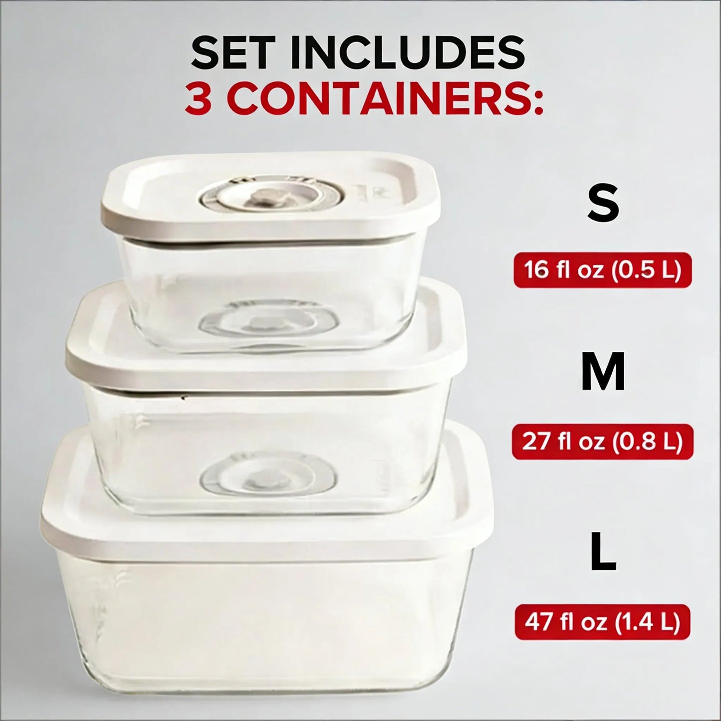 SNAPSEAL™ Vacuum Sealed Containers for Freshness