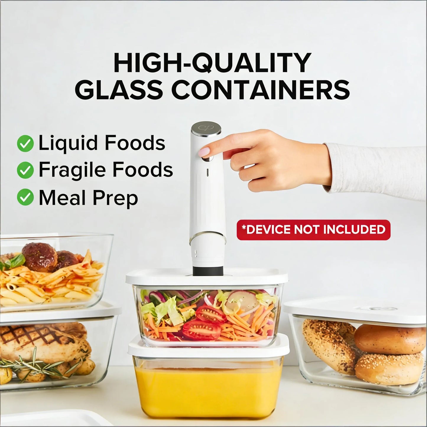SNAPSEAL™ Vacuum Sealed Containers for Freshness