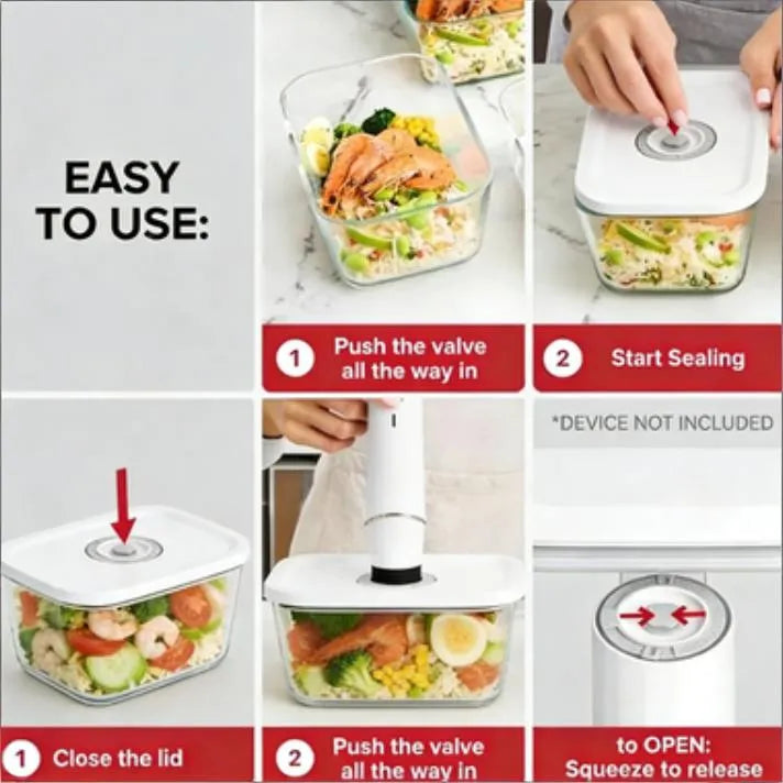 SNAPSEAL™ Vacuum Sealed Containers for Freshness