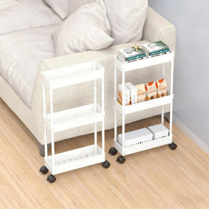 3-Tier Slim Mobile Storage Cart